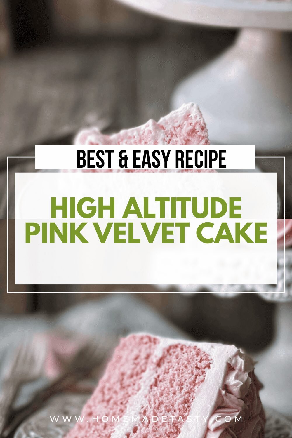 High Altitude Pink Velvet Cake