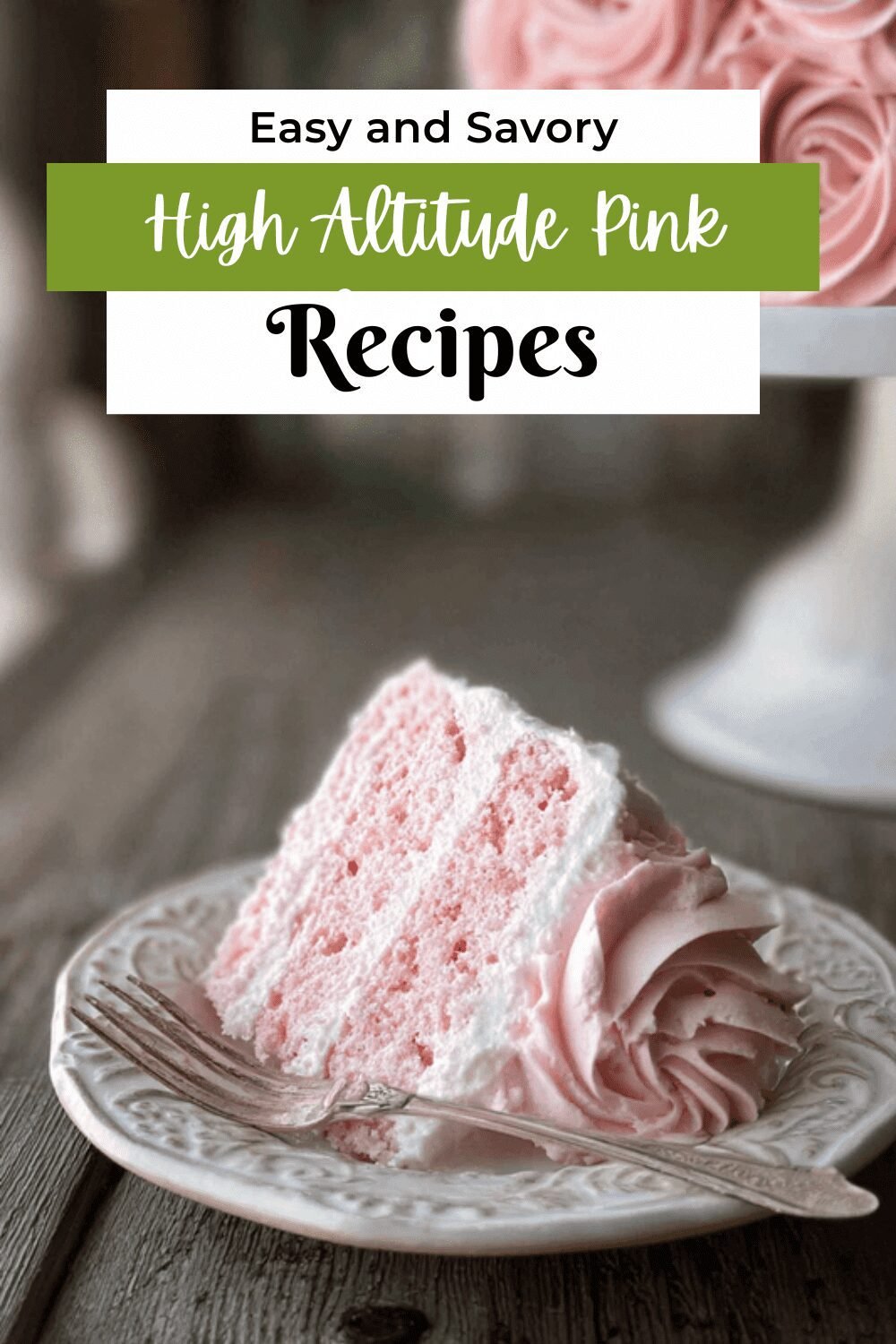 High Altitude Pink Velvet Cake