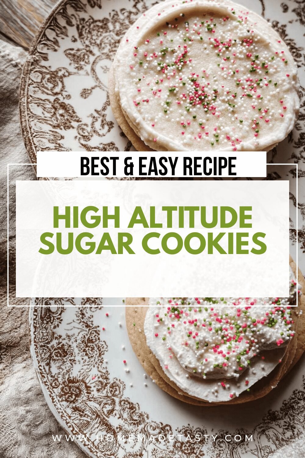 High Altitude Sugar Cookies