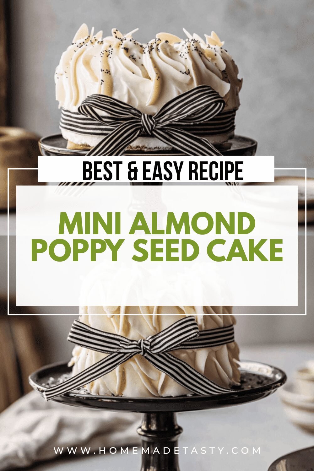 Almond Poppy Seed Cake With Sweet Glaze Recipe 6 Mini Almond Poppy Seed Cake