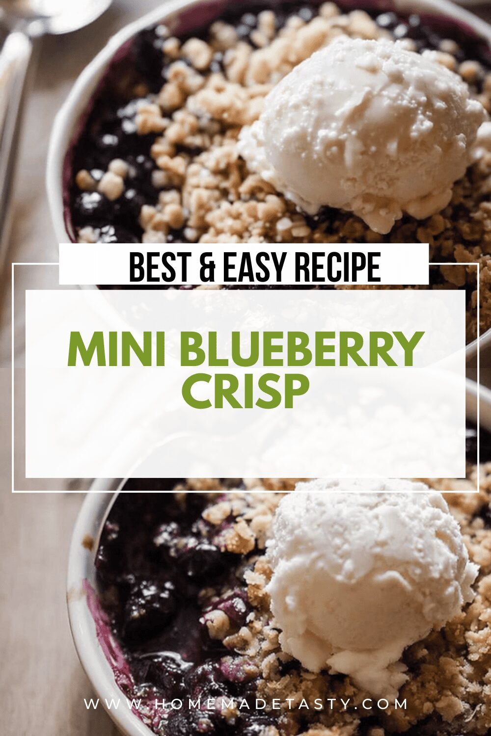 Mini Blueberry Crisp