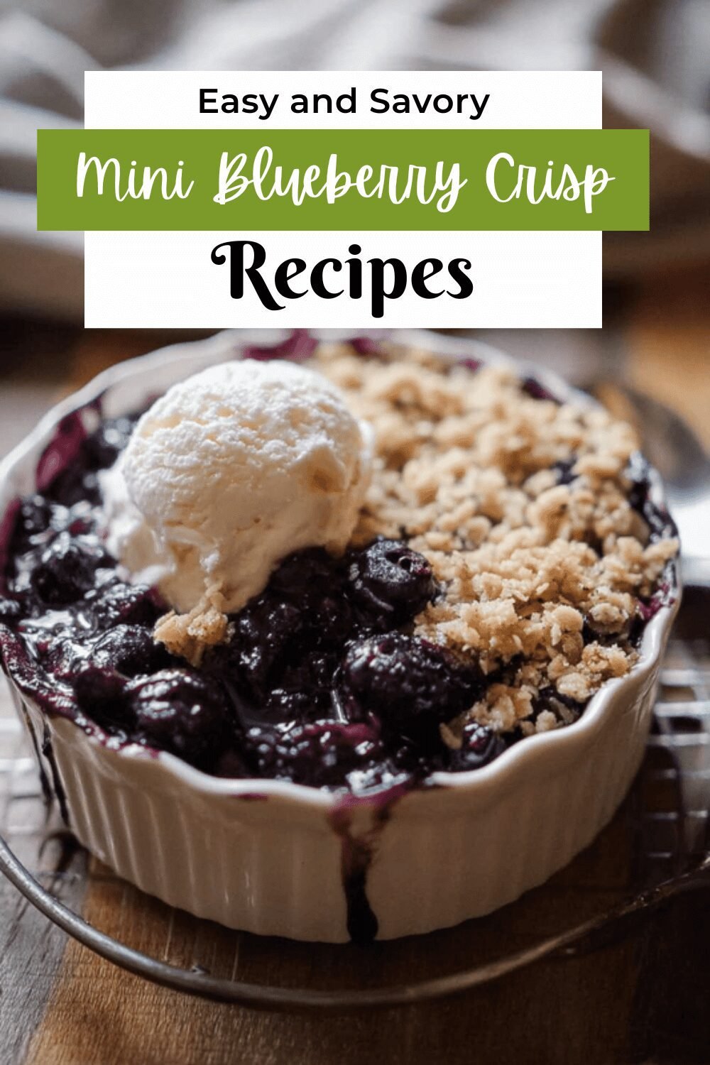 Mini Blueberry Crisp