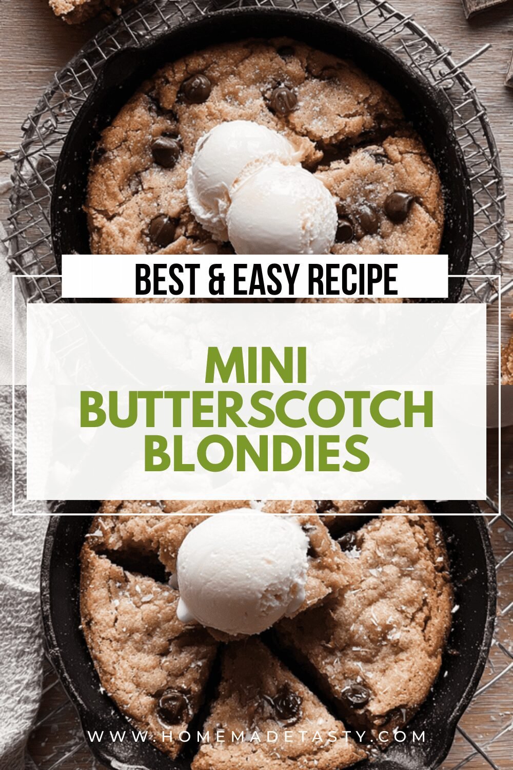 Mini Butterscotch Blondies