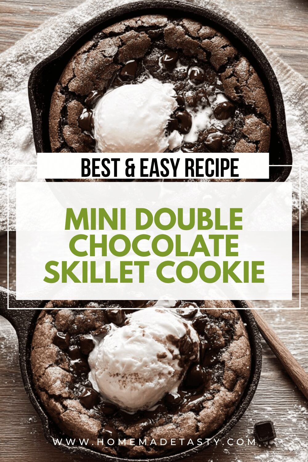 Mini Double Chocolate Skillet Cookie