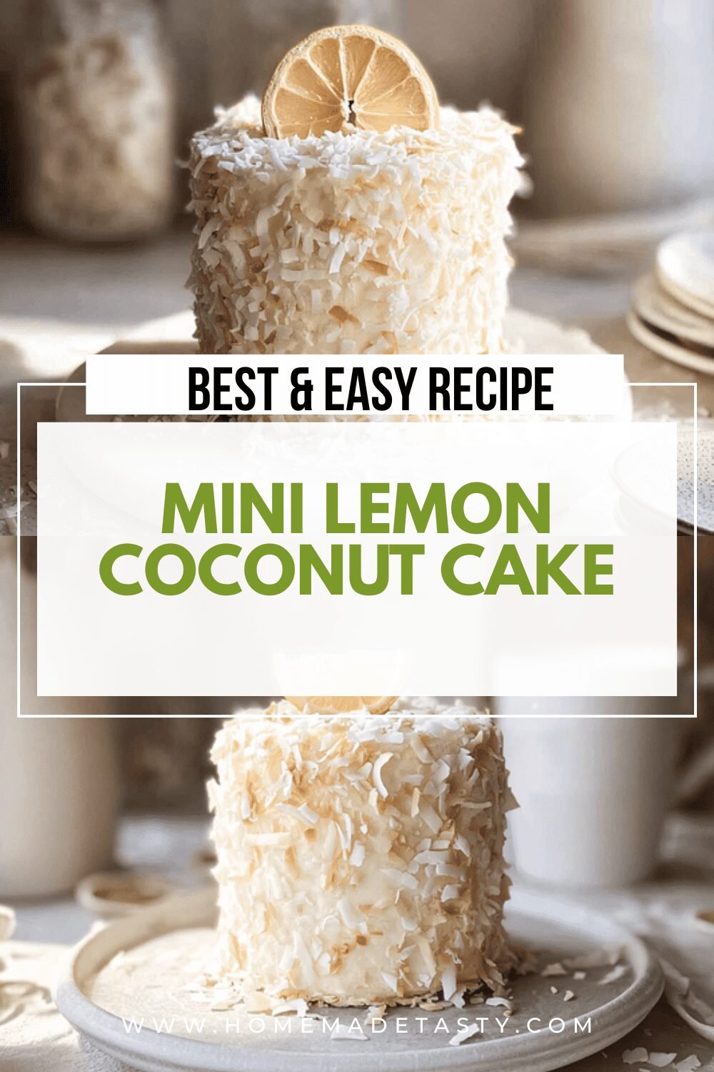 Mini Lemon Coconut Cake Recipe For High Altitude Baking 6 Mini Lemon Coconut Cake