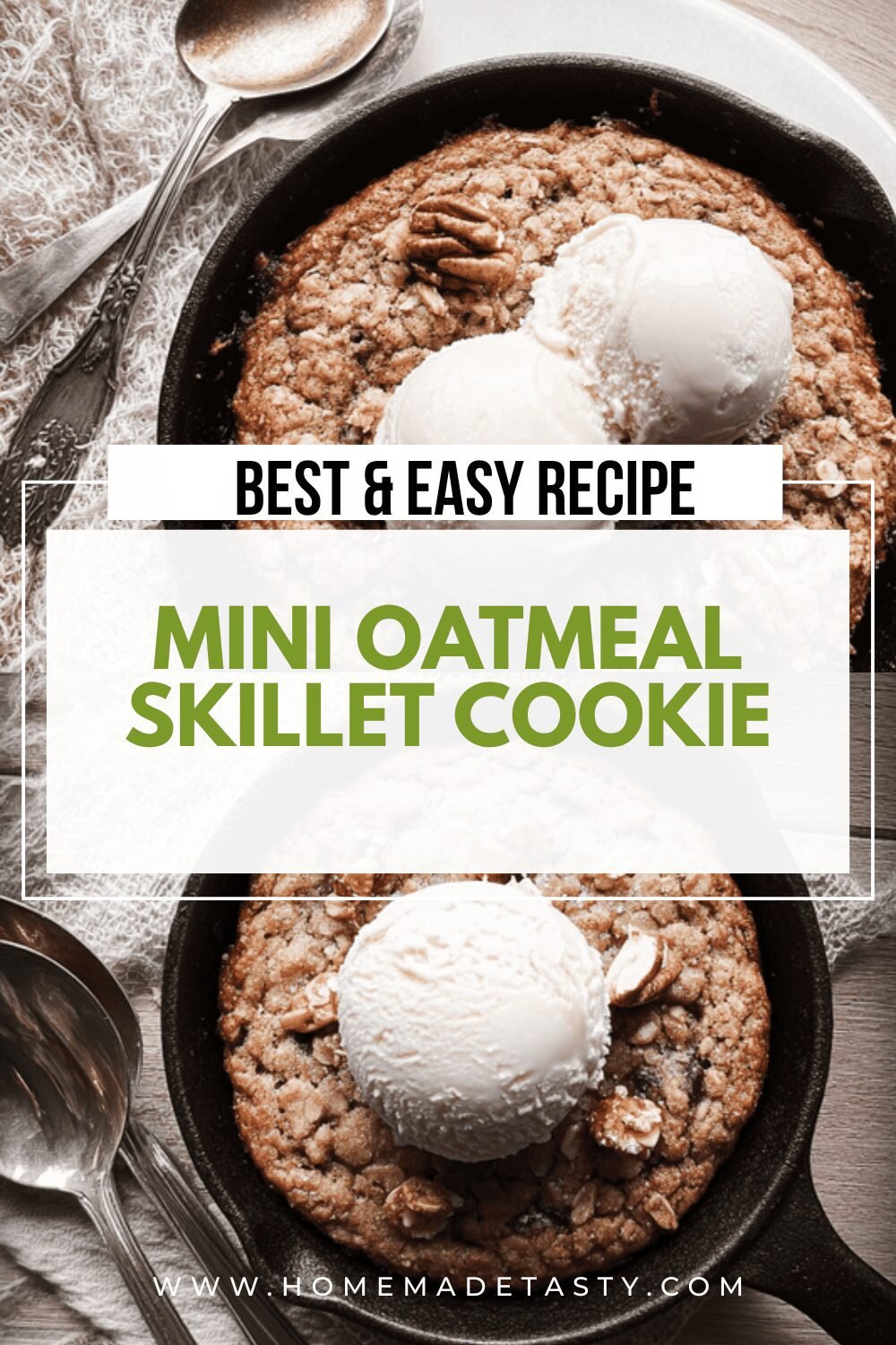 Mini Oatmeal Skillet Cookie