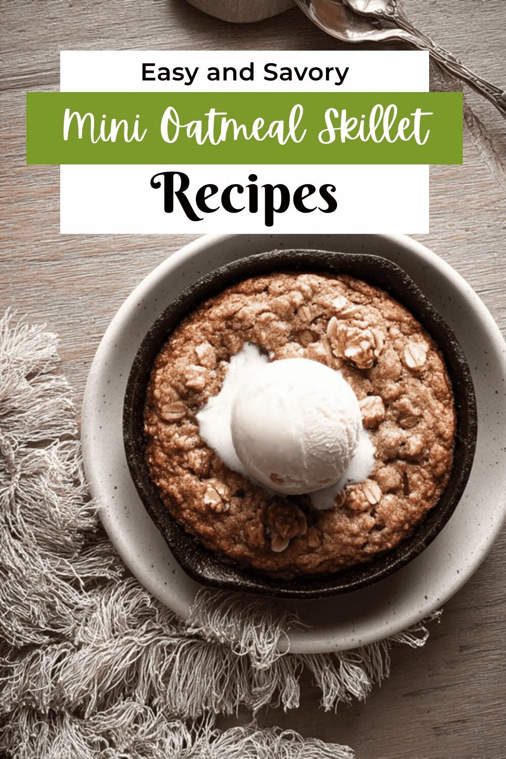 Mini Oatmeal Skillet Cookie