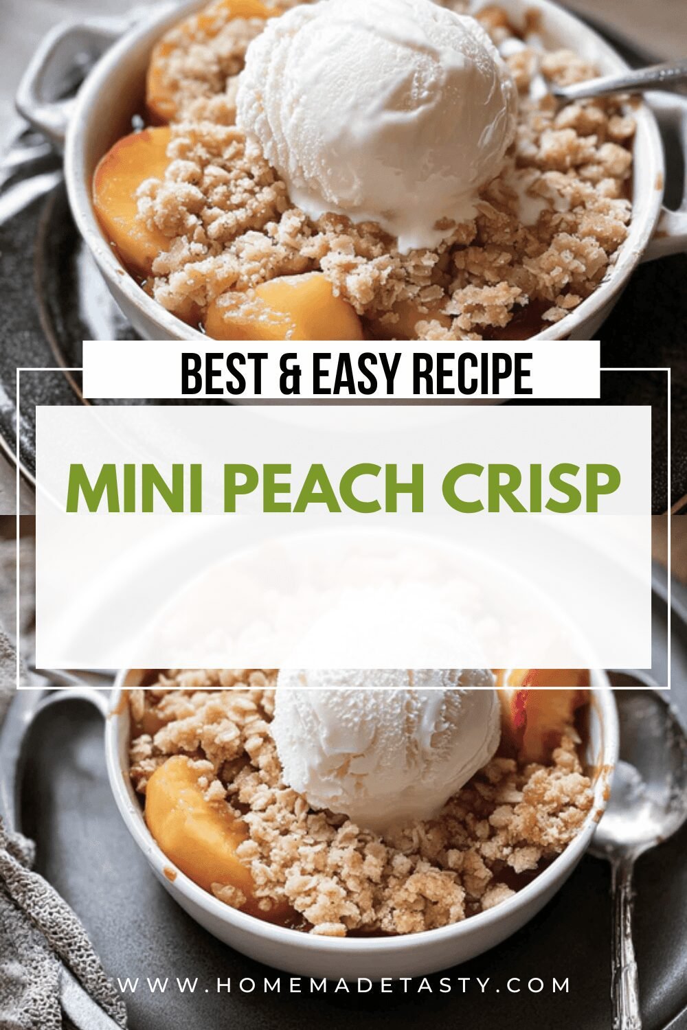 Mini Peach Crisp