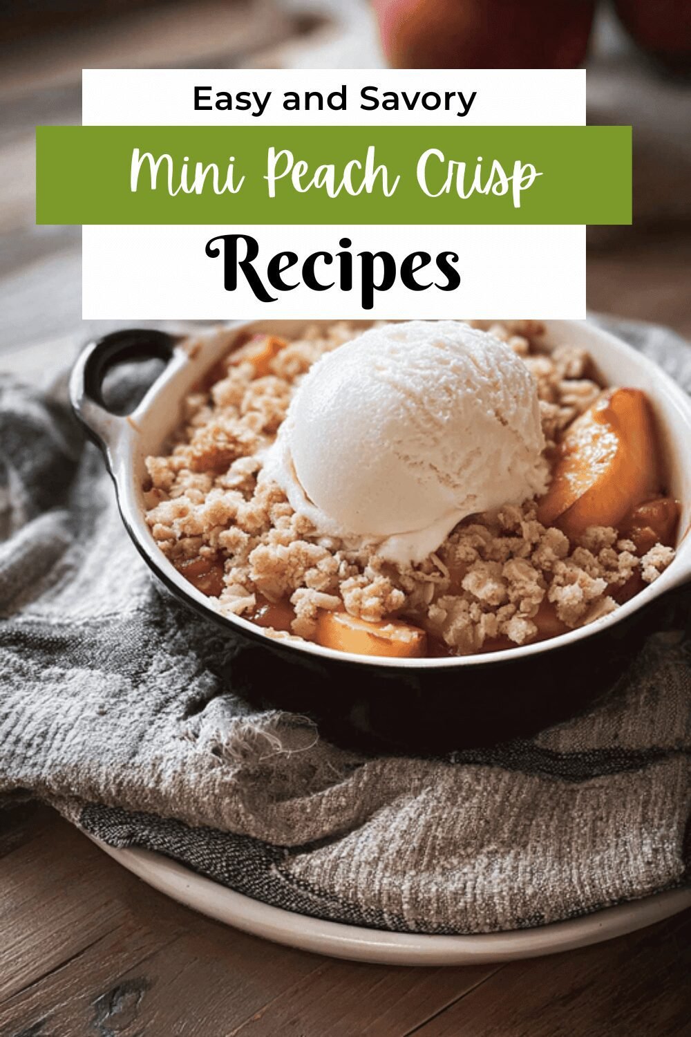 Mini Peach Crisp