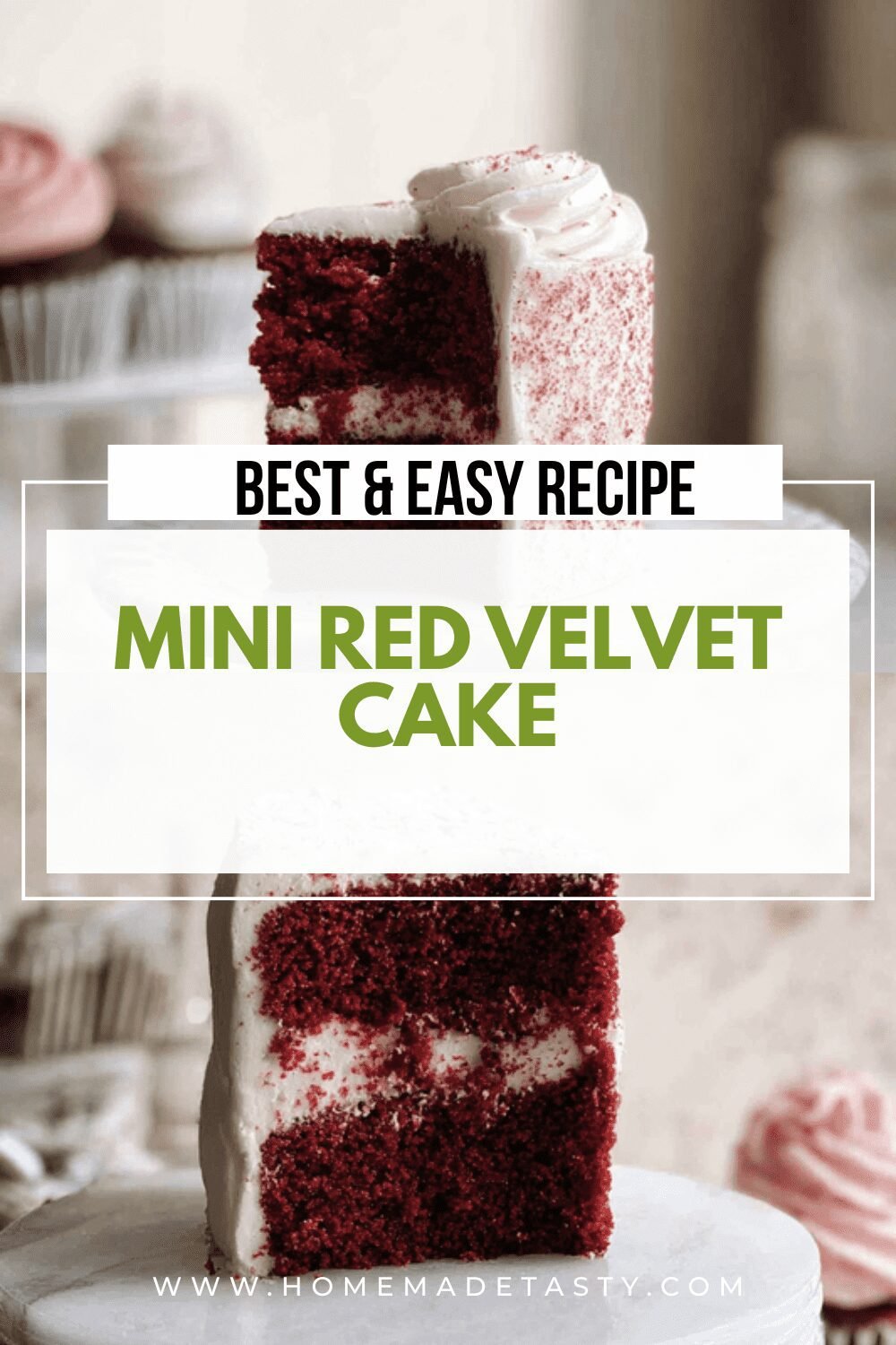 Small Batch Red Velvet Cake With Cream Cheese Frosting Recipe 6 Mini Red Velvet Cake