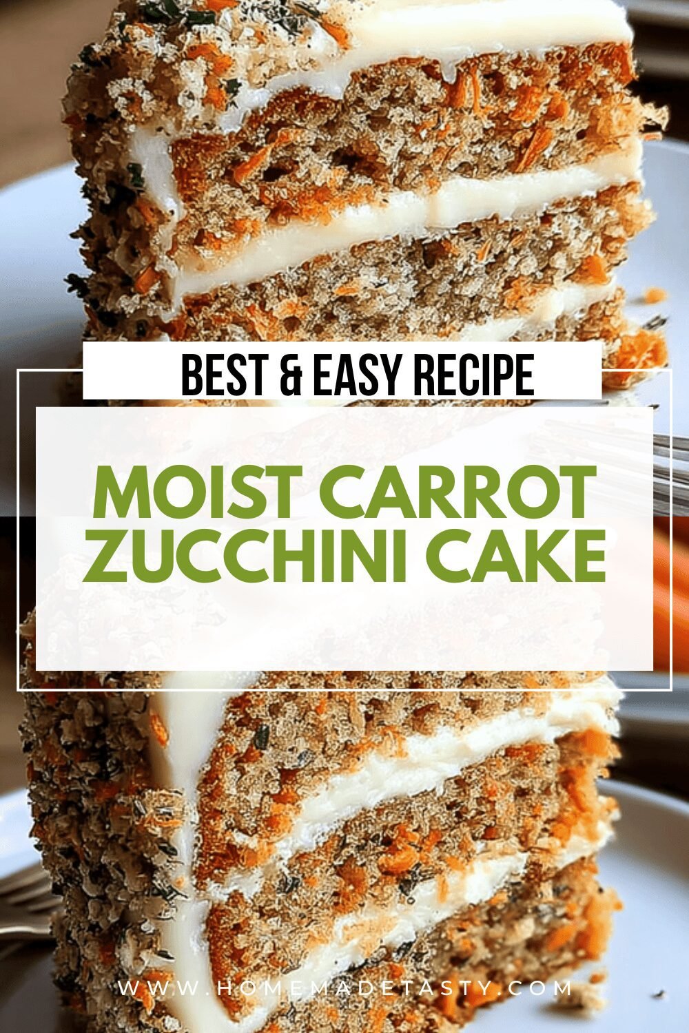 Moist Carrot Zucchini Cake