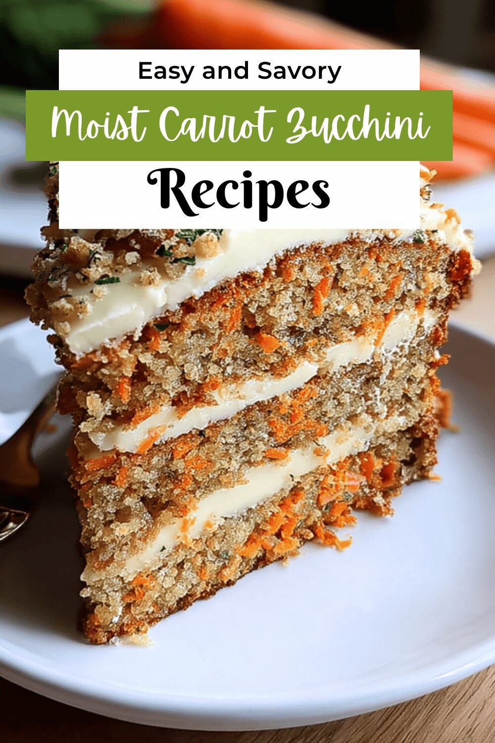 Moist Carrot Zucchini Cake