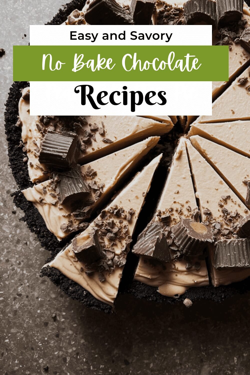No Bake Chocolate Peanut Butter Pie
