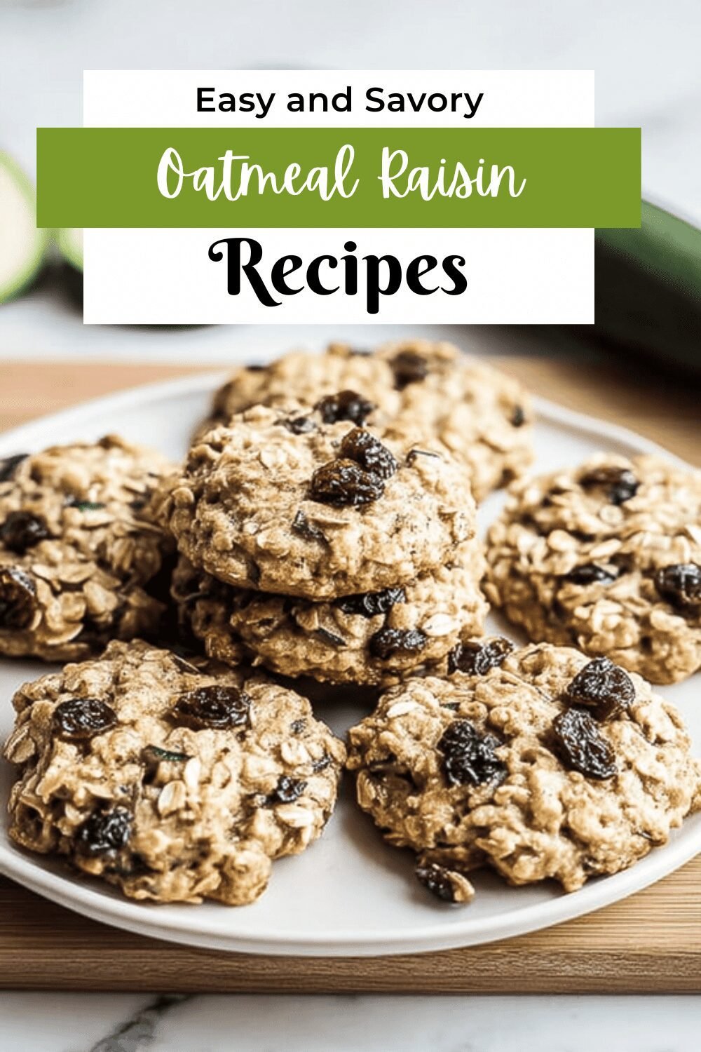 Oatmeal Raisin Zucchini Cookies