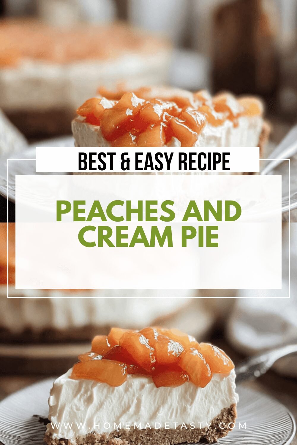 Peaches And Cream Pie