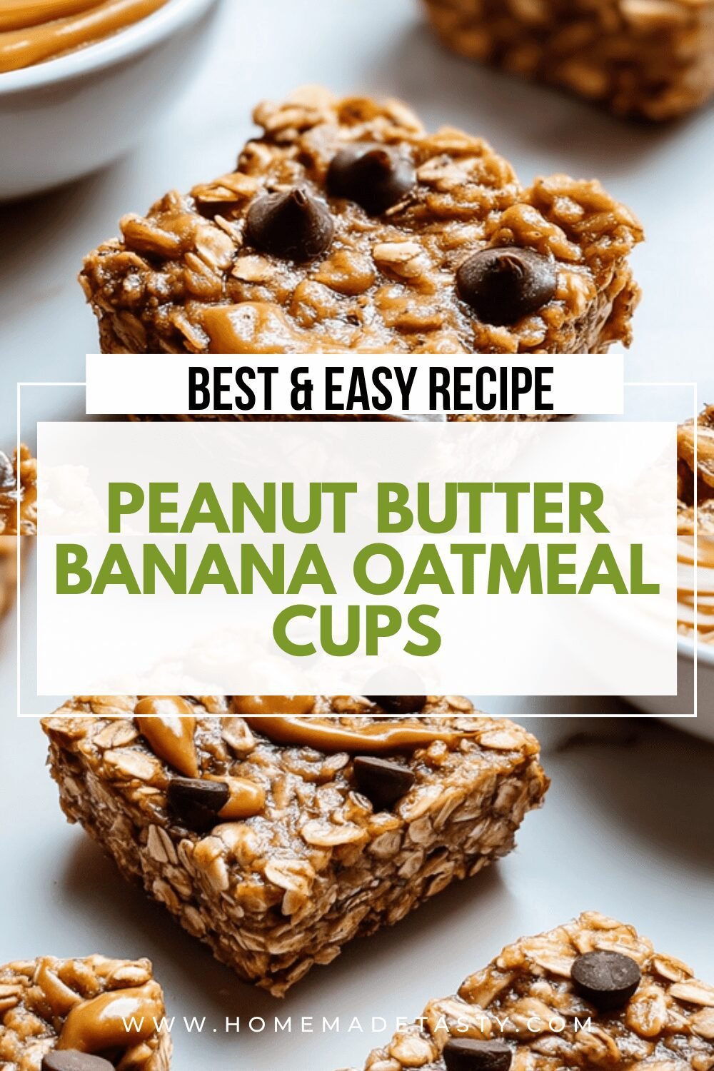 Peanut Butter Banana Baked Oatmeal Cups For A Healthy Breakfast 6 Peanut Butter Banana Oatmeal Cups