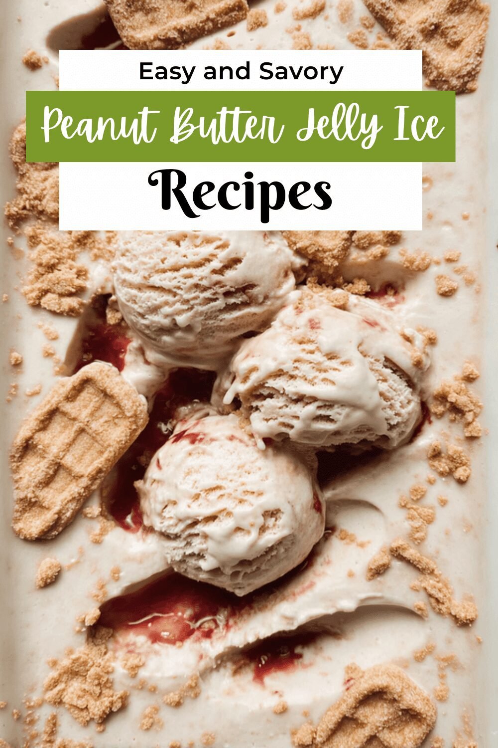 Peanut Butter Jelly Ice Cream