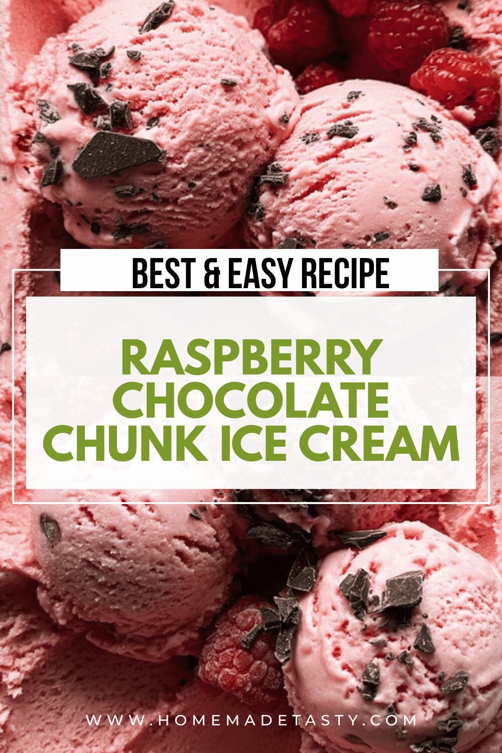 Raspberry Chocolate Chunk Ice Cream
