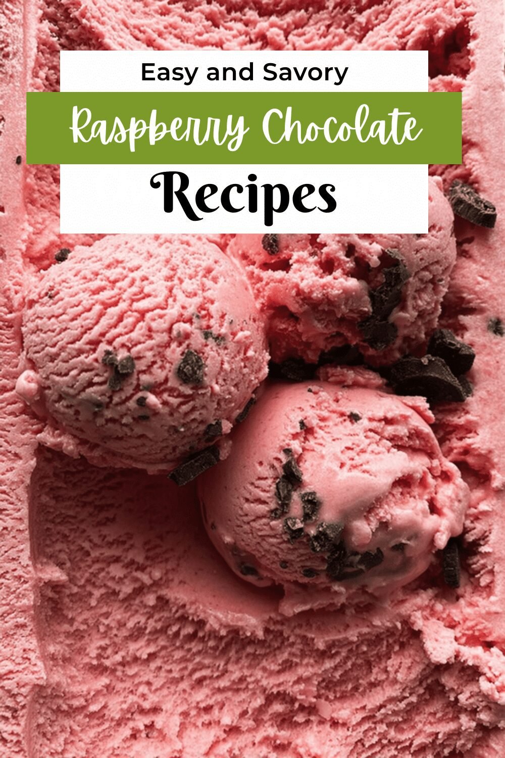 Raspberry Chocolate Chunk Ice Cream