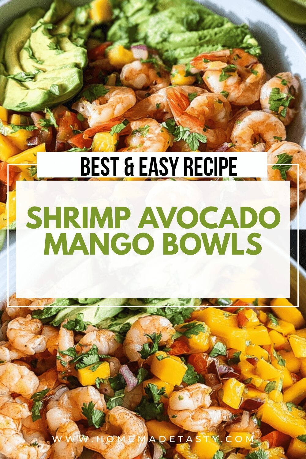 Shrimp Avocado Mango Bowls