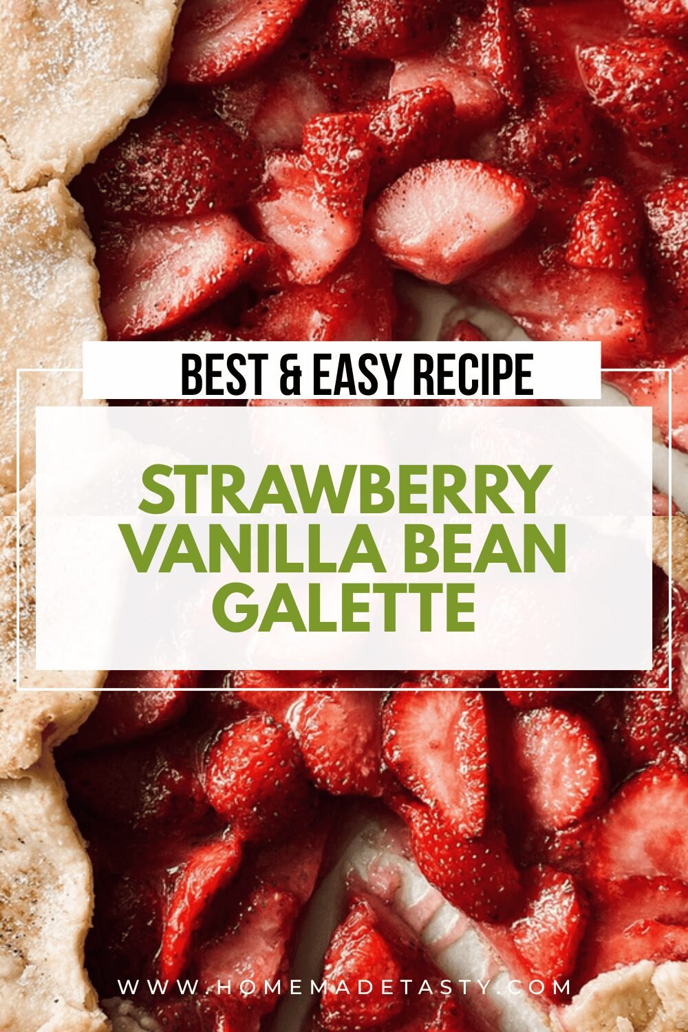 Strawberry Vanilla Bean Galette