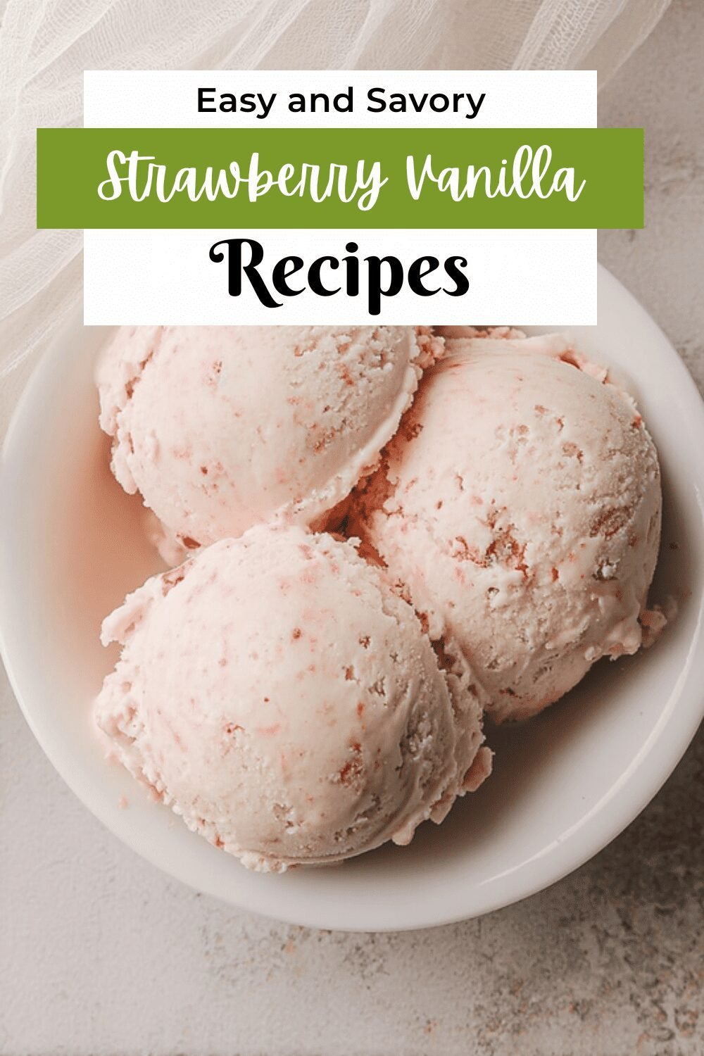Strawberry Vanilla Bean Ice Cream