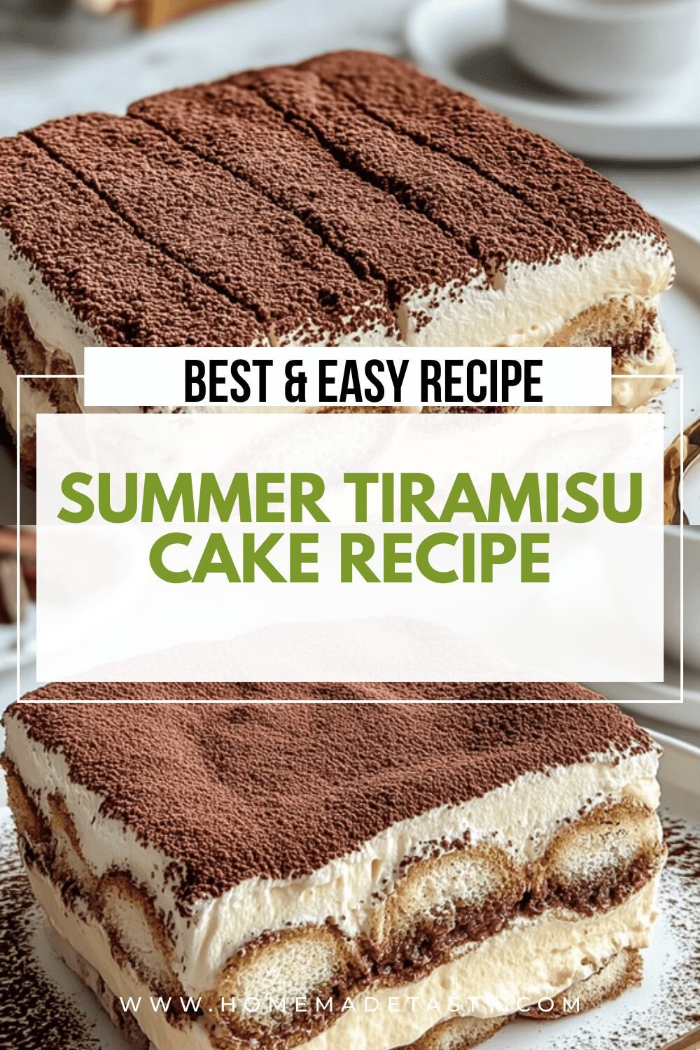 Summer Tiramisu Cake Recipe