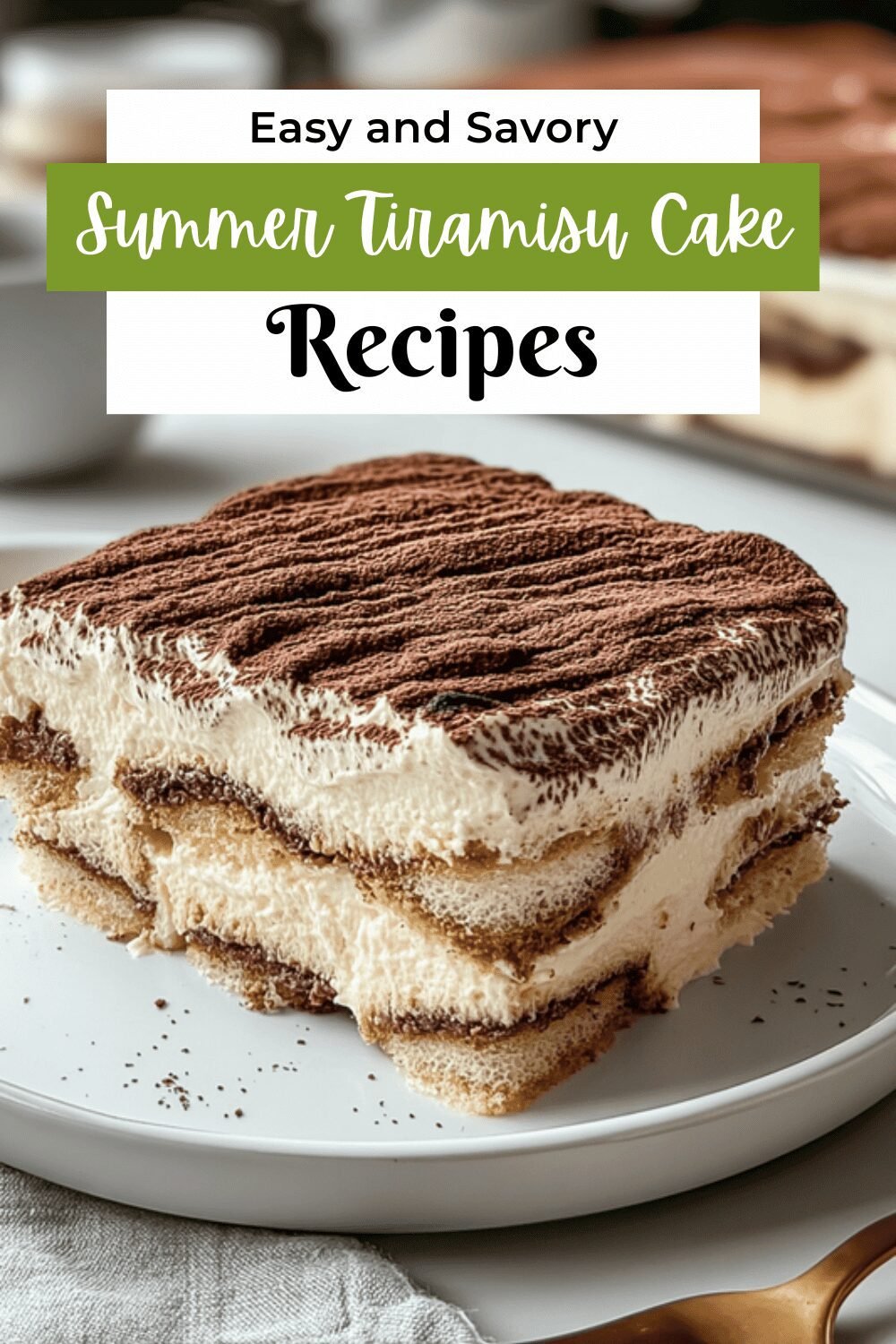 Summer Tiramisu Cake Recipe