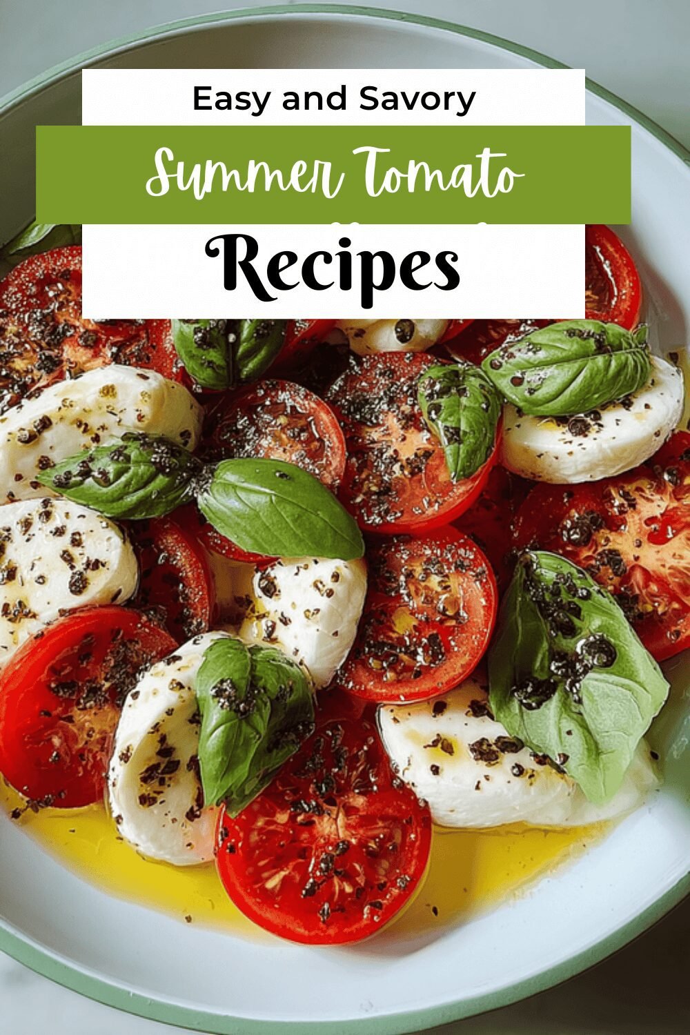Caprese Salad Simple Recipe With Fresh Tomatoes And Mozzarella 7 Summer Tomato Mozzarella Salad