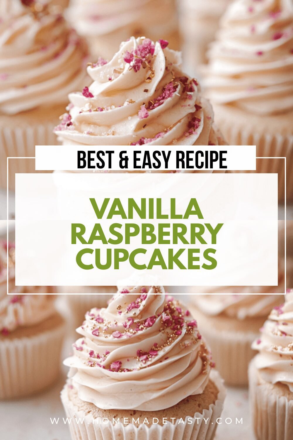 Vanilla Raspberry Cupcakes