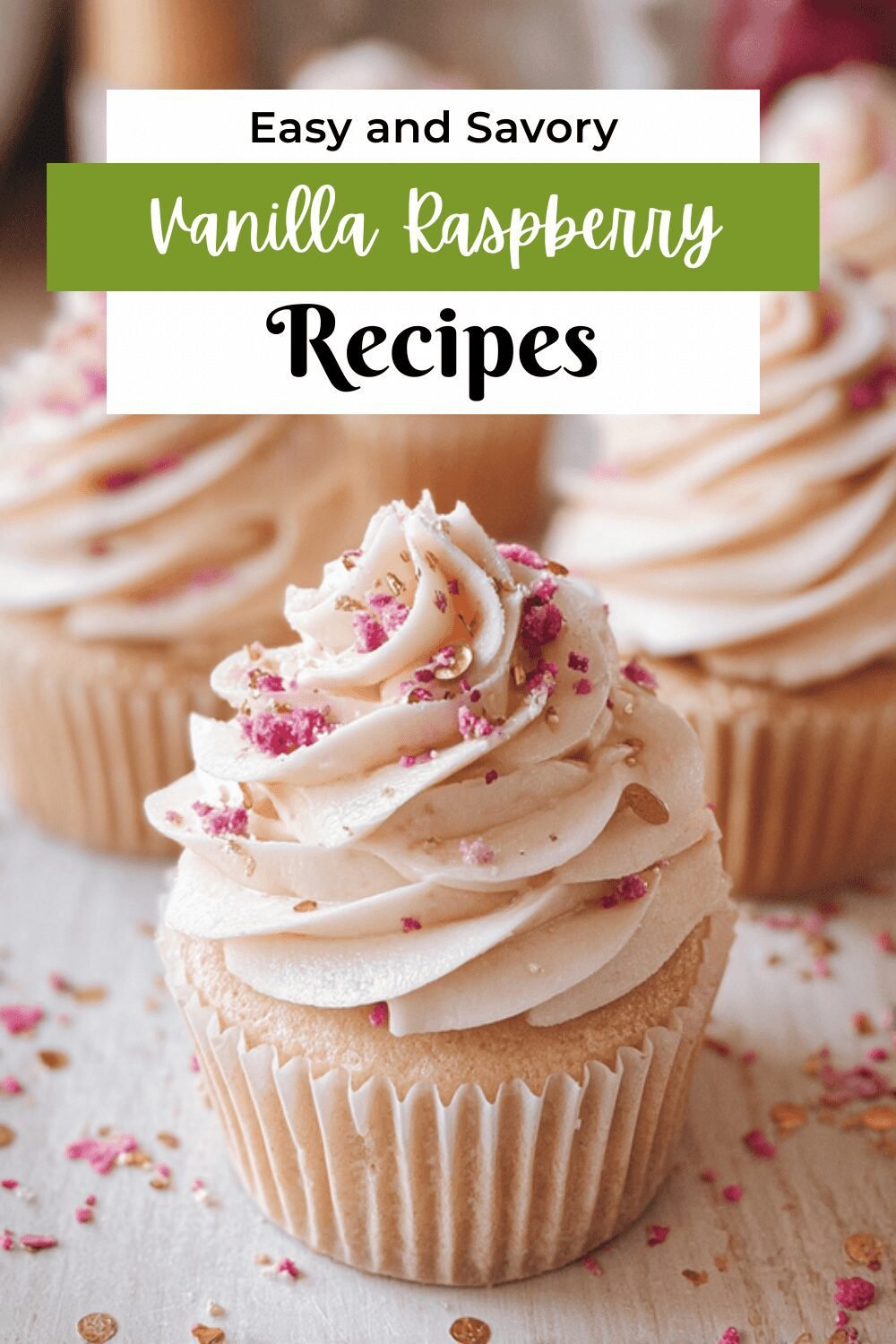 Vanilla Raspberry Cupcakes