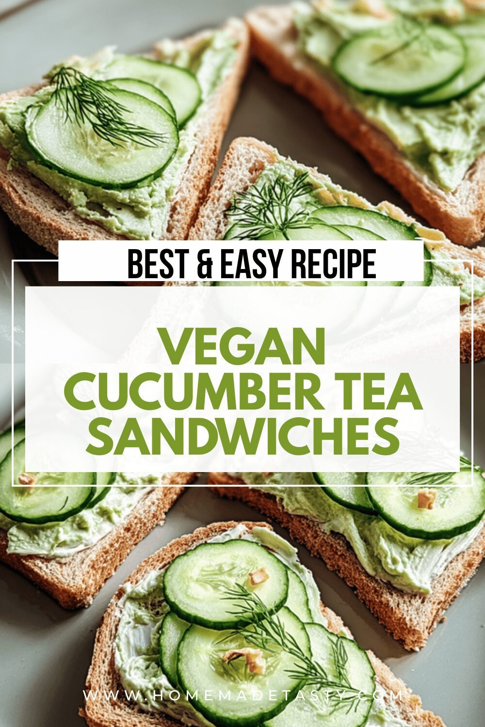 Vegan Cucumber Sandwiches: Simple No-Cook Summer Recipe 6 Vegan Cucumber Tea Sandwiches