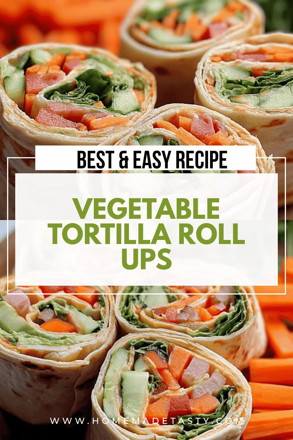 Vegetable Cream Cheese Swirled Tortillas 6 Vegetable Tortilla Roll Ups