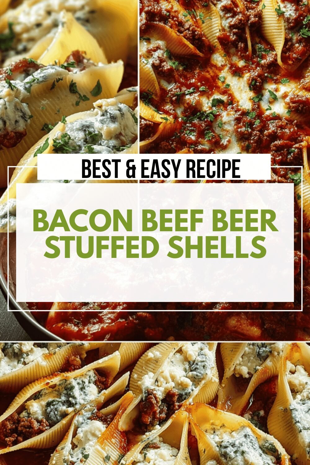 Bacon Beef Beer Stuffed Shells