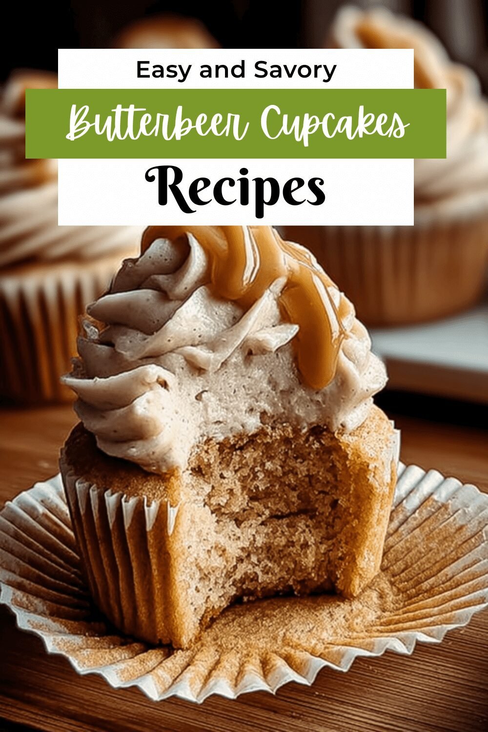 Butterbeer Cupcakes Recipe Inspired By Harry Potter 7 Butterbeer Cupcakes