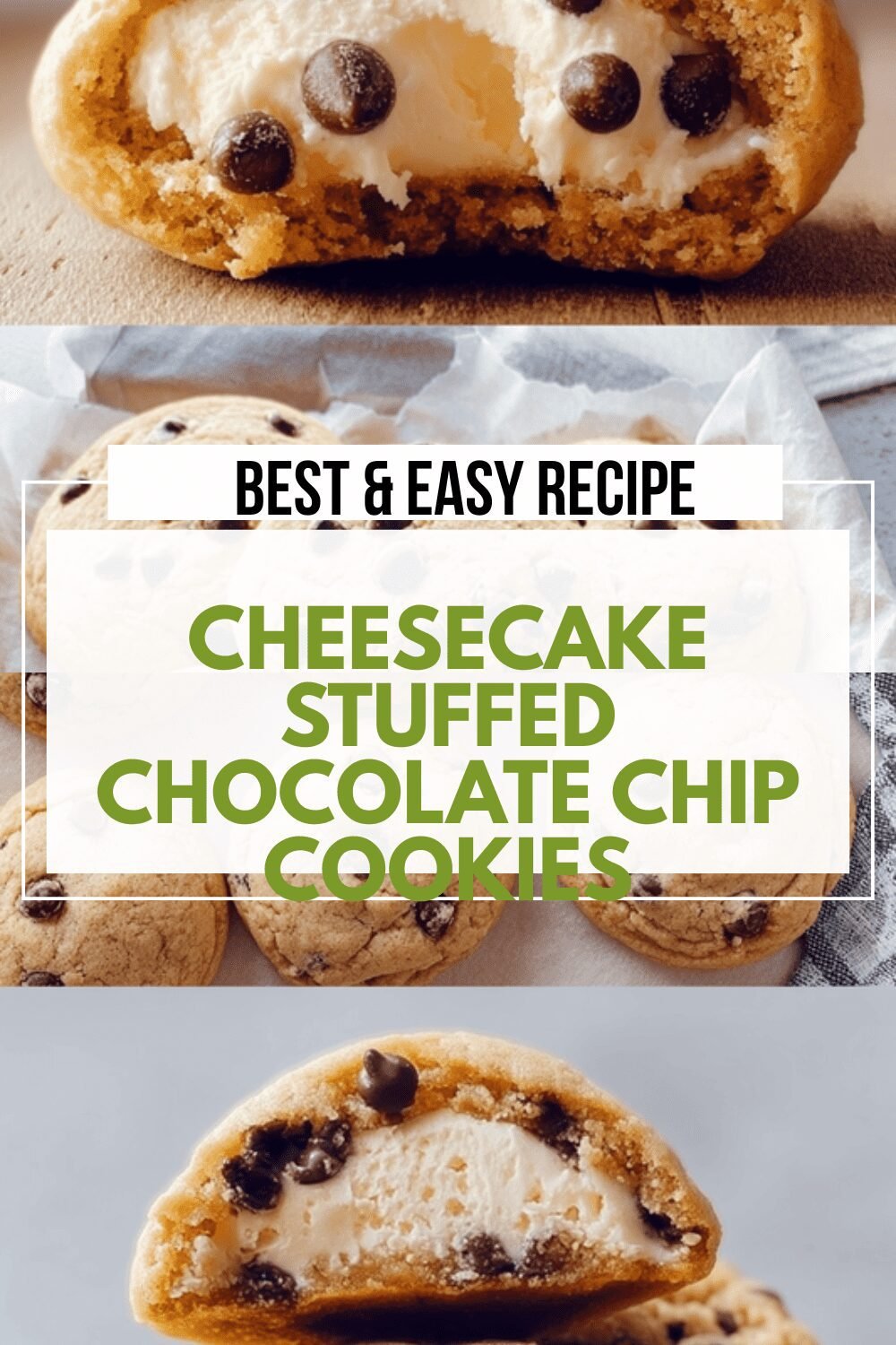 Cheesecake Stuffed Chocolate Chip Cookies