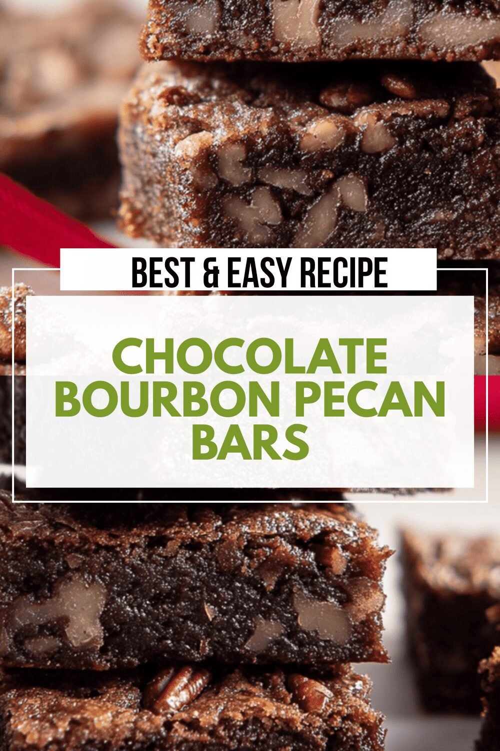 Chocolate Bourbon Pecan Bars