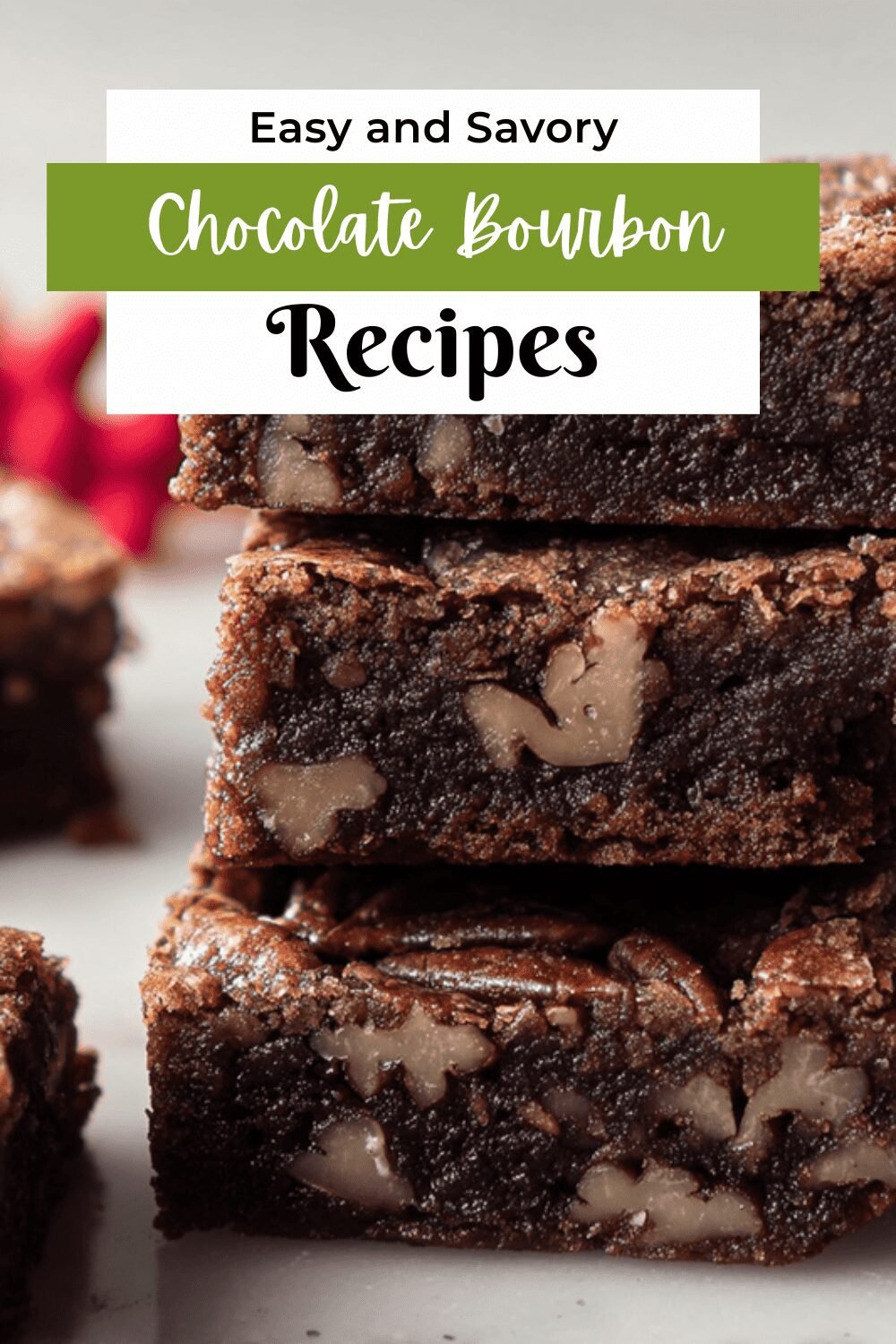 Chocolate Bourbon Pecan Bars