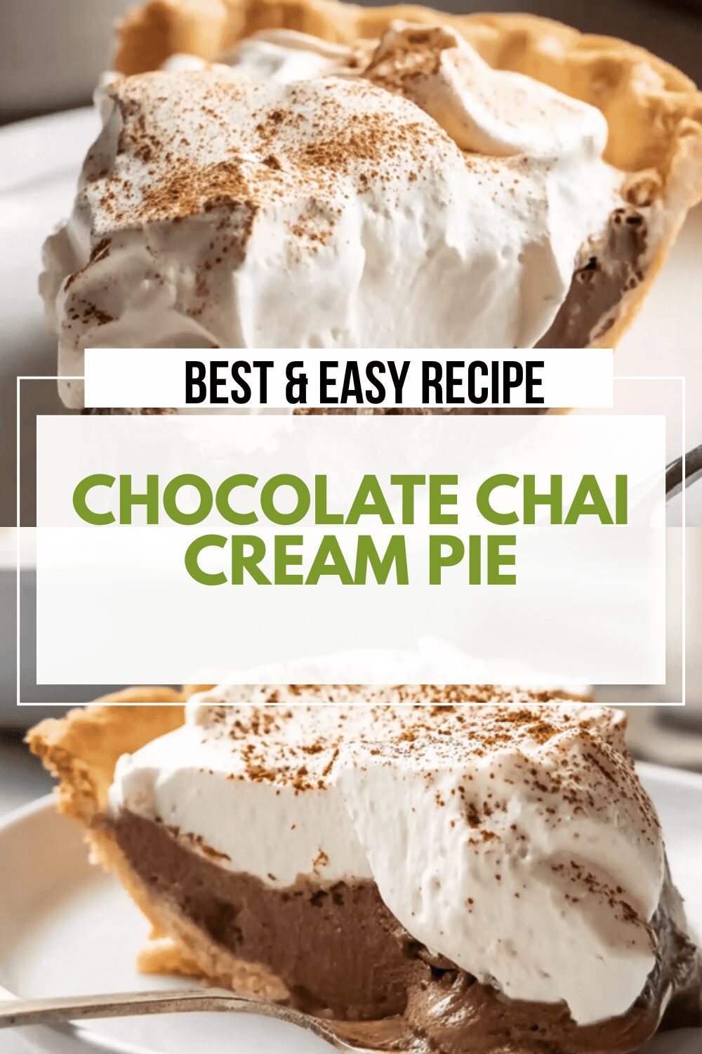 Chocolate Chai Cream Pie