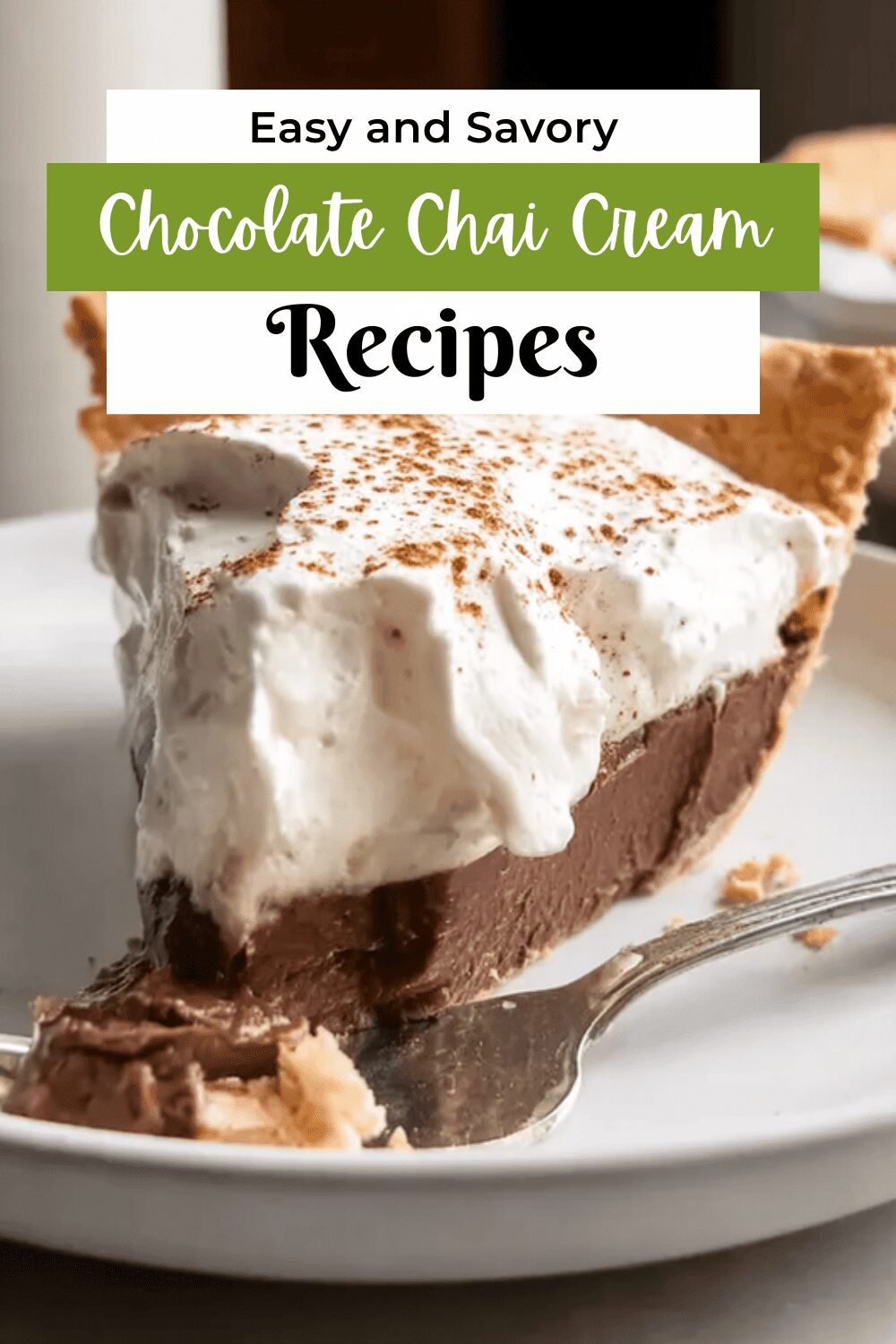 Chocolate Chai Cream Pie