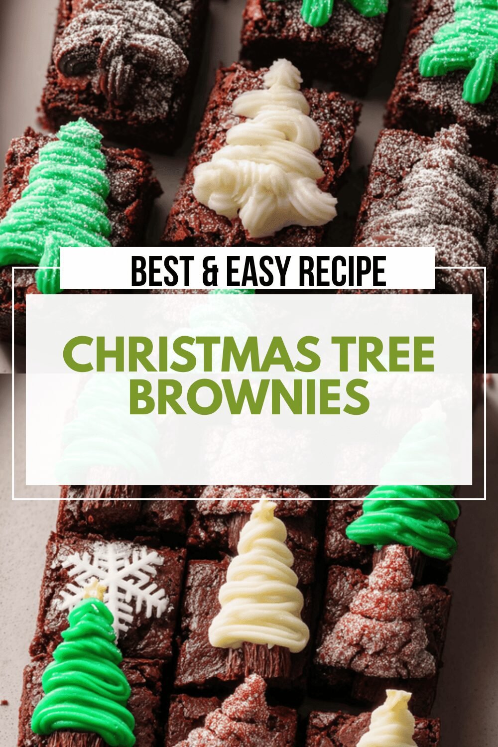 Christmas Tree Brownies