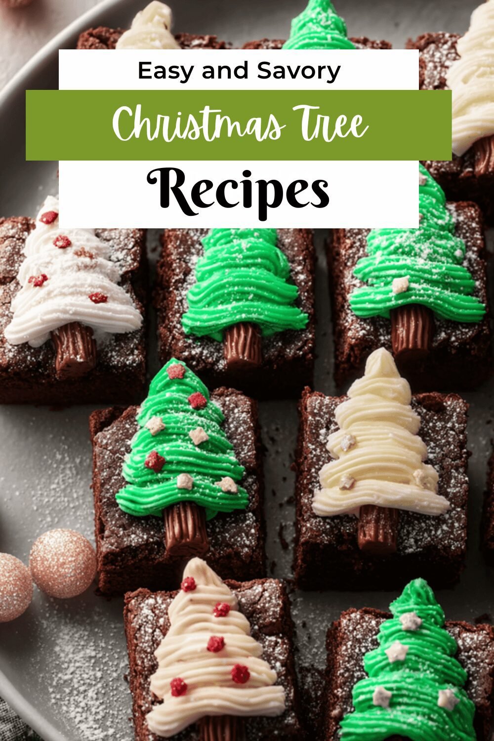 Christmas Tree Brownies