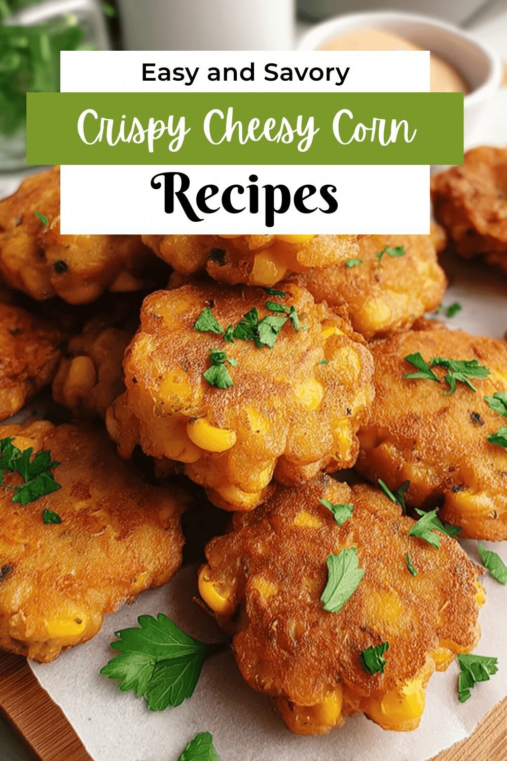 Cheesy Corn Fritters Recipe With Crispy Golden Crunch 7 Crispy Cheesy Corn Fritters