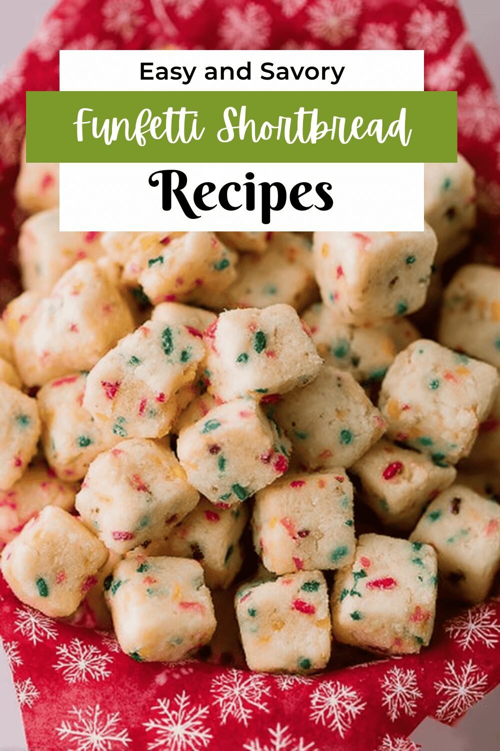 Funfetti Shortbread Bites