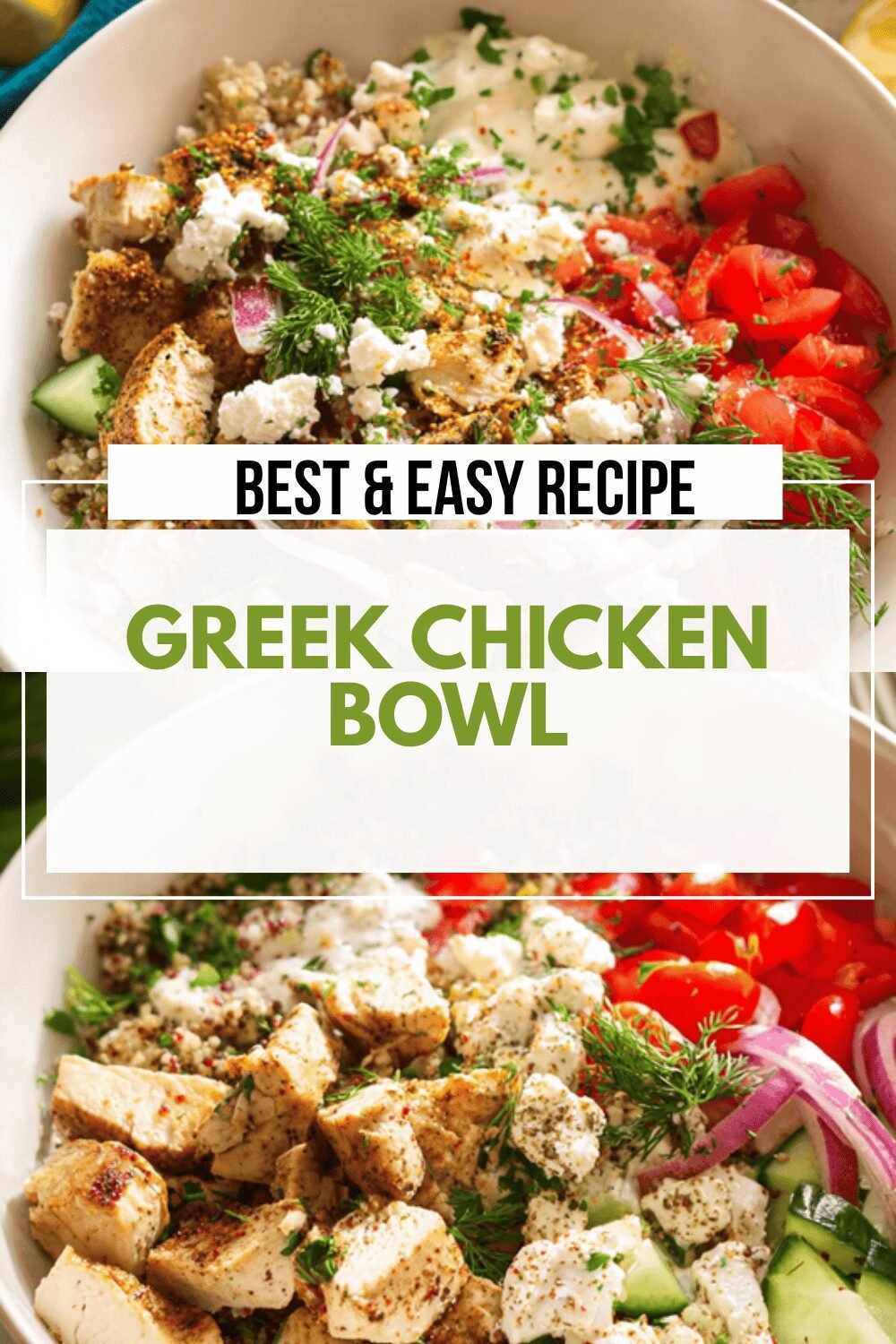 Greek Chicken Bowls With Fresh Veggies And Zesty Tzatziki Sauce 6 Greek Chicken Bowl