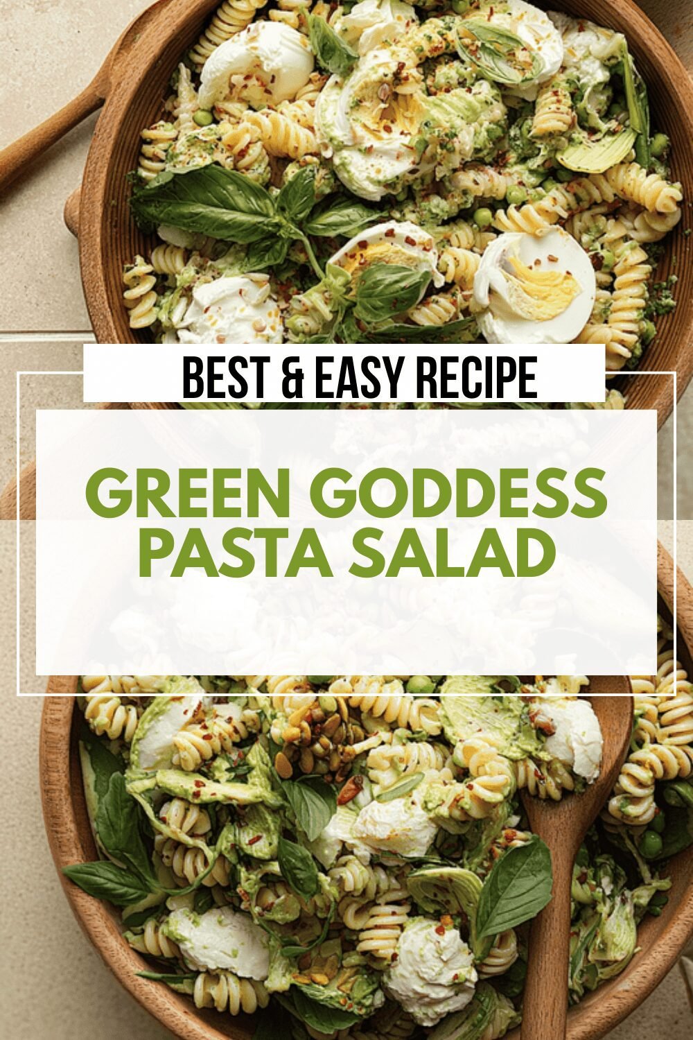 Green Goddess Pasta Salad Recipe With Fresh Herbs And Creamy Dressing 6 Green Goddess Pasta Salad