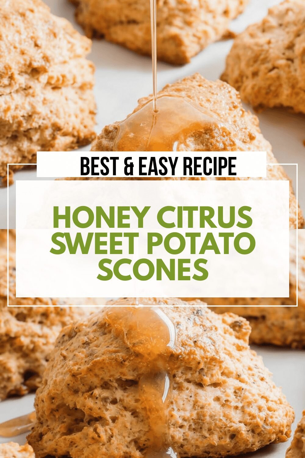 Honey Citrus Sweet Potato Scones