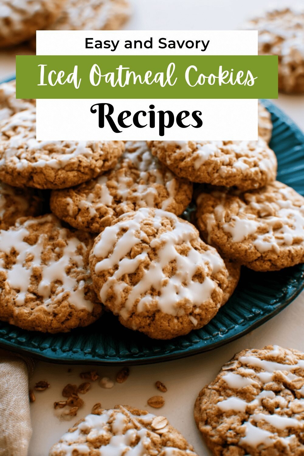 Iced Oatmeal Cookies Recipe With Sweet And Crunchy Icing 7 Iced Oatmeal Cookies