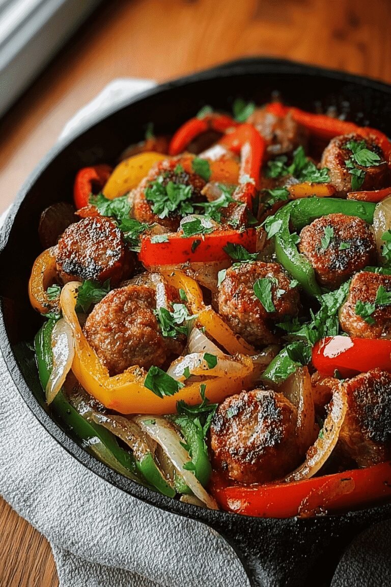 Italian Sausage Peppers Onions Skillet 34.Png