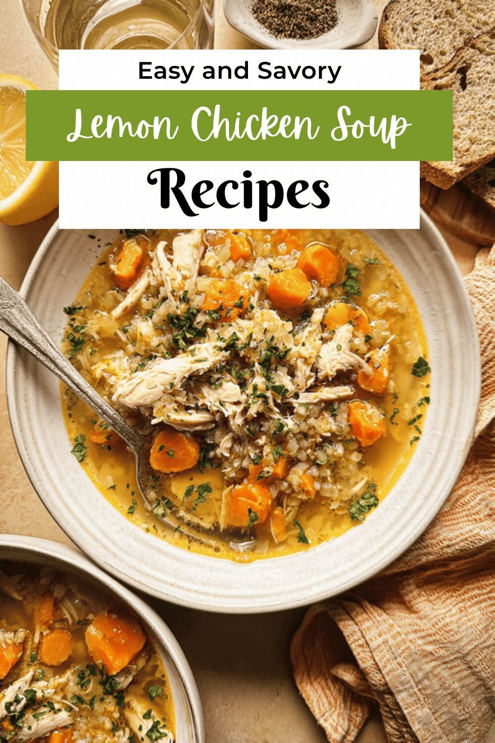 Greek Lemon Chicken Soup Recipe With Fresh Herbs And Rice 7 Lemon Chicken Soup
